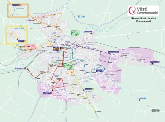 Plan des bus de Vitré